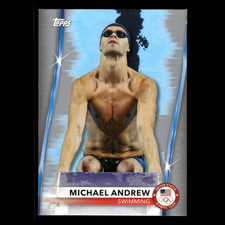 Michael Andrew #22 2021 Topps US Olympic Team Swimming Multisport Card NM