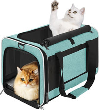 Soft Cat Carrier Large Cat 20 Lbs/Kitty Cat Travel Crate for Pet Top Load/Small