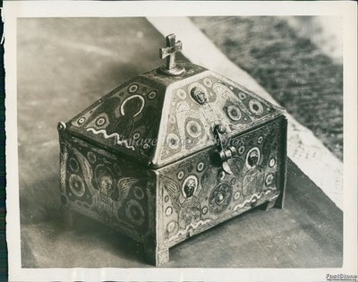 1939 Casket Gift President Albert Lebrun To Pope Pius Xii Religious Photo 6x8