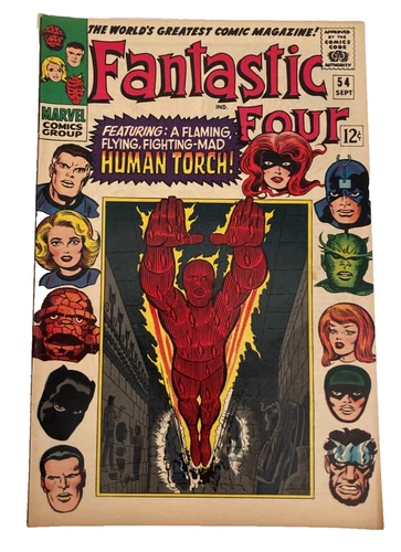 Fantastic Four 54 Vintage Silver Age Marvel Comics 1966