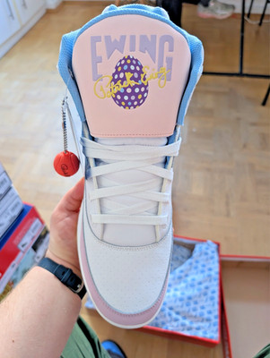 Patrick Ewing 33 HI EASTER    - Sneaker high - white orchid limelight -  EU 44,5