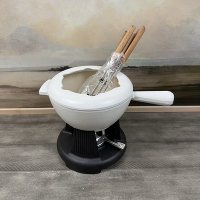 Williams Sonoma Le Creuset Enamelled Cast Iron Fondue Set Matte