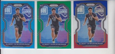 3 - 2020 Prizm ALBERT OKWUEGBUNAM RC Light Blue, Green, Red White Broncos #316