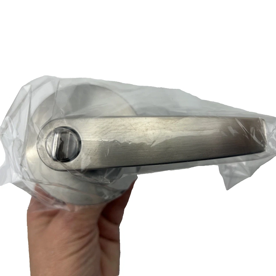 Botão de alavanca para porta de cama e banho cetim aço inoxidável DEFIANT Olympic 308663204 (OB) 6 peças - Imagem 2 de 4