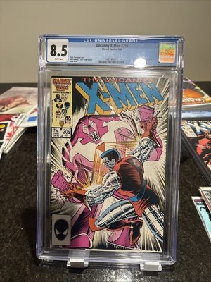 UNCANNY X-MEN #209 - CGC 8.5 WP Hellfire Club (1986) MARVEL GEM SLAB!