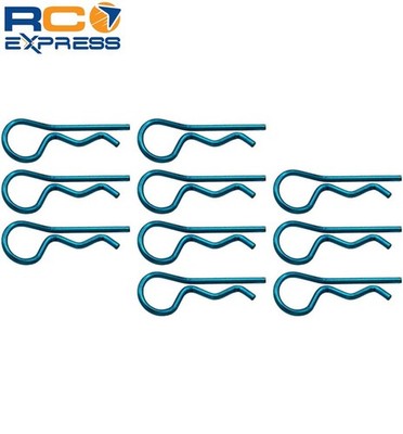 Works for Competition Blue bent Body Clips 27.6mm long 1.42mm wire (8) AC03T06