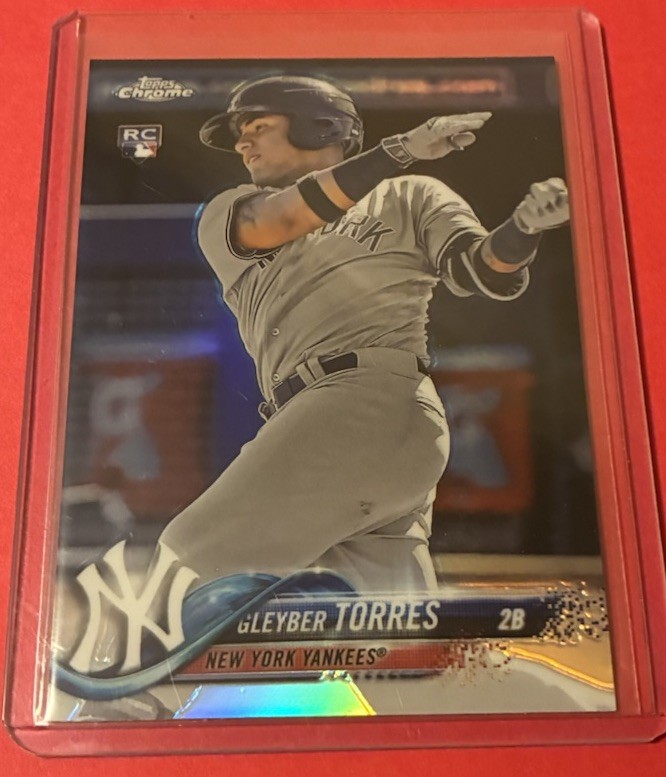 2018 Gleyber Torres Topps Chrome REFRACTOR ROOKIE Card #31
