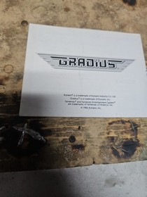 Gradius NES originale Nintendo solo manuale autentico