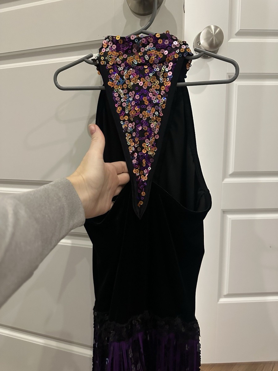 Weissman SA Purple and Black Dance Costume View 2