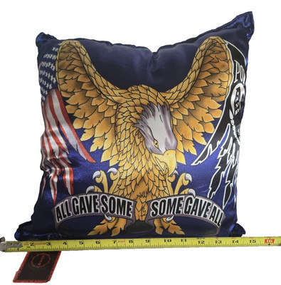Swigs 15'' x 15'' Throw Pillow All Gave Some Some gave all  New old stock