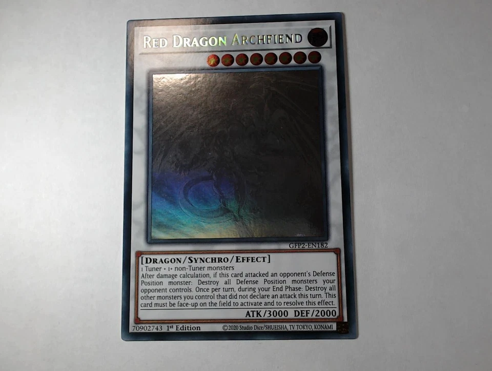Yugioh ROTDRACHEN-ERZUNTERWELTLER , gfp2-en182 Ghost Rare englisch NM 1. Auflage - Bild 2 von 4