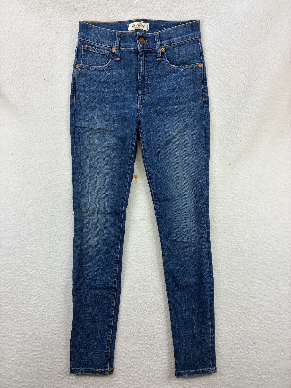 Madewell Skinny Jeans Women's Size 26 Dark Blue Wash Mid Rise 9