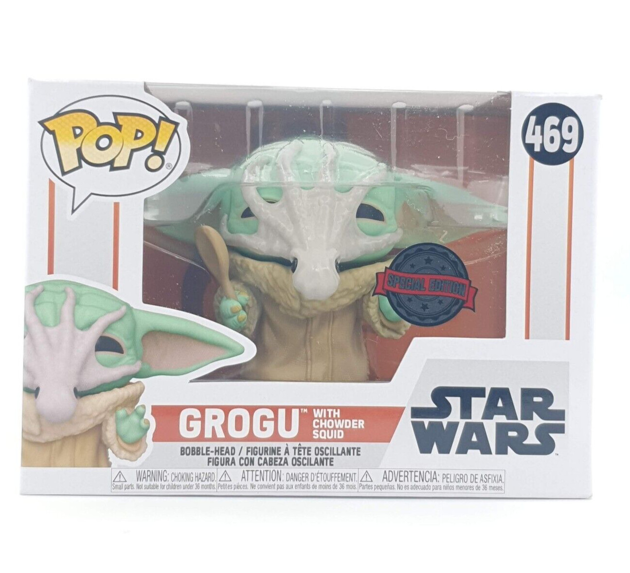 Grogu With Chowder Squid 469 - Star Wars - Original Figurine Funko Pop!