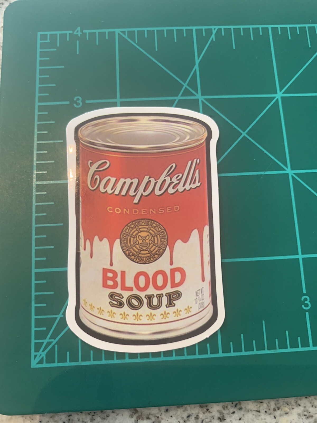 Campbells Blood Soup Sticker Skateboard, Game, Bottle, LapTop Phone H