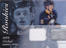 2015-16 Fleer Showcase Jack Eichel Jersey Rookie 15-16 Flair Buffalo Sabres