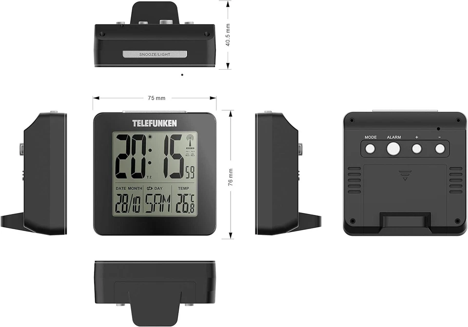 TELEFUNKEN FUNKWECKER FUD-25H (W) - Bild 2 von 4