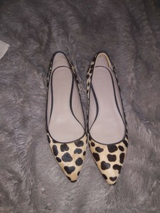 cheetah tory burch flats