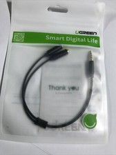 UGREEN Headset Splitter Headphone Mic Y Adapter Cable 3.5mm Audio 1/8th Inch-