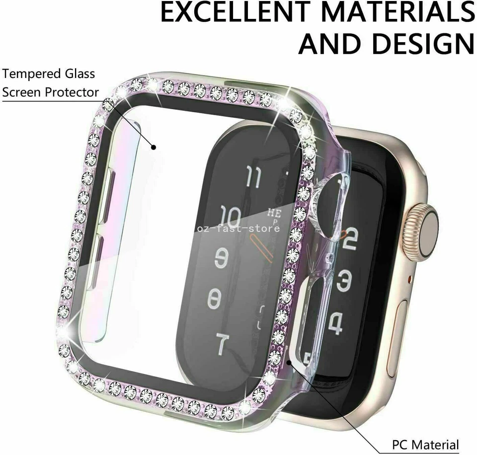 Для Apple Watch 11 10 9 8 7 6 5 4 SE 3 41/44/45 полный чехол протектор экрана - Изображение 3 из 4