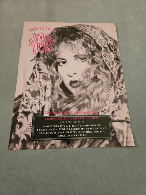 TPEEP69 MAGAZINWERBUNG 11 X 8'' DAS BESTE VON STEVIE NICKS 