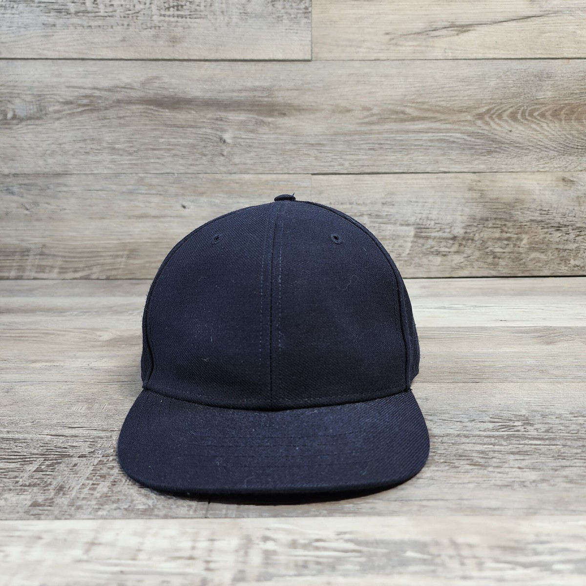 Blue Blank Canvas Baseball Hat Cap Adult Mens Fitted Size 8 Short