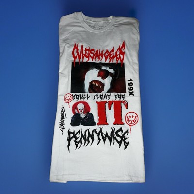 CVLA Collab With IT. Pennywise Tee Los Angeles Sz. Adult MED. Youll Float Too.