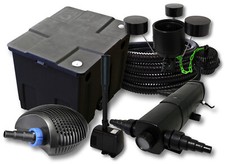 Filter set 12000l, 36W pond clarifier, 40W pump hose skimmer CSP250 fountain