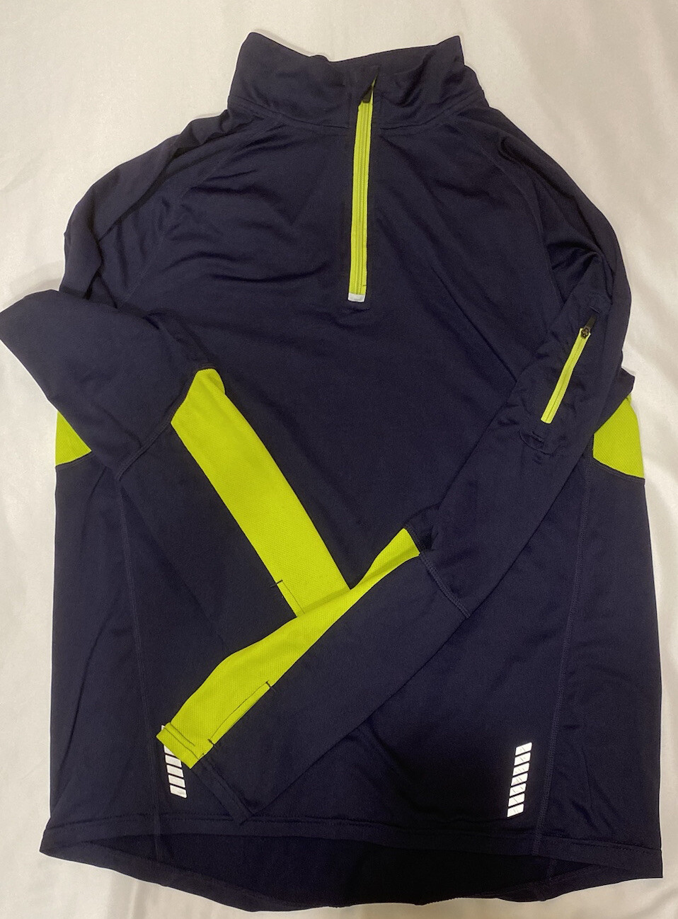 Giacca da corsa donna Fila Sport taglia L blu navy 1 4 zip manica lunga
