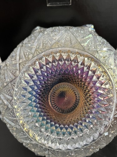 LE Smith Iridescent 8 3/4” Crimped Ruffled Bowl NIB - Picture 6 of 14
