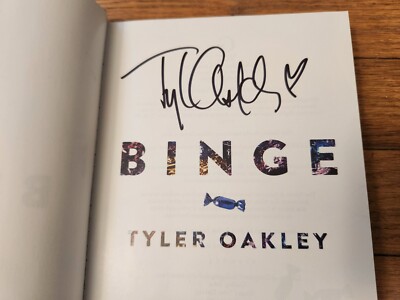 Tyler Oakley SIGNED Binge LGBTQ + YouTube 2015 First Edition Hardcover COA