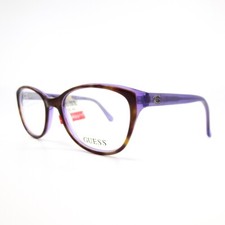 Guess GU2596 052 Eyeglasses Frames Purple Tortoise Rectangular 49-17-135