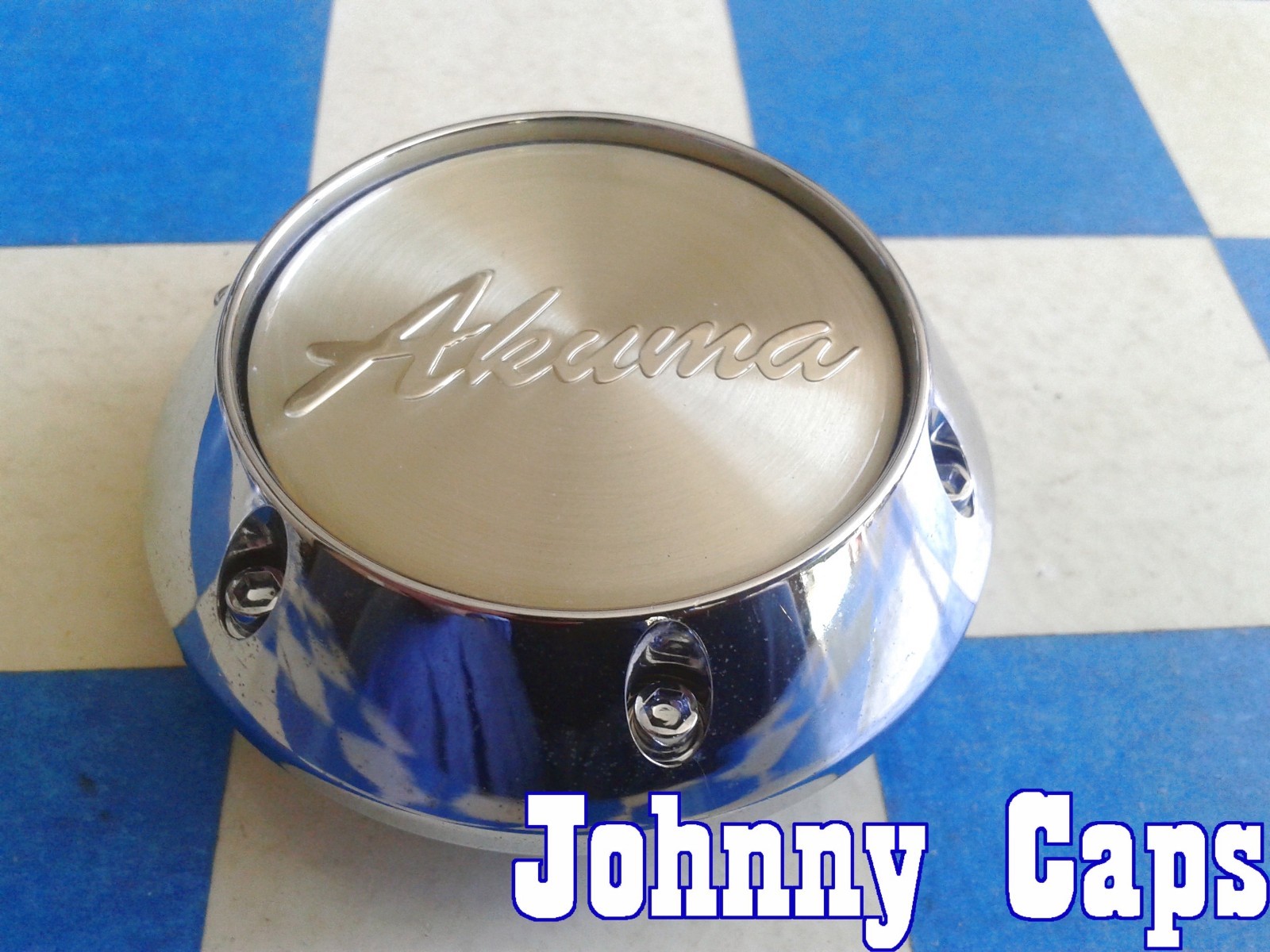 AKUMA Wheels [66] CHROME Center Caps # CAP M-090 Custom Wheel Center Cap (1)