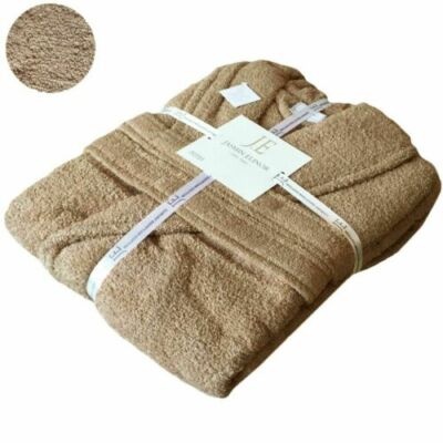 Unisex 100% Ägyptische Baumwolle Frottee Weich Kapuze Bademantel Morgenmantel