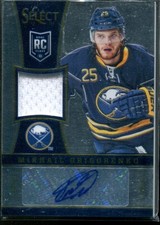 2013-14 Select Rookies Jersey Autograph #283 Mikhail Grigorenko Auto Jersey /199