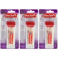 The Doctor's Brush Picks 120ct each Three Pack 