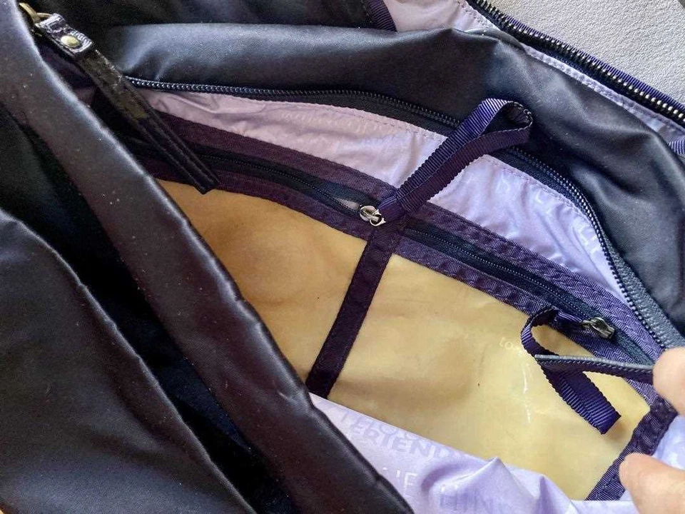 Lululemon Shoulder Bag Crossbody Logo Nylon Purple Women's USED FROM JAPAN - Image 3 of 4