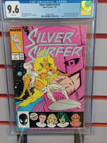 SILVER SURFER V3 #1 (Marvel Comics, 1987) CGC Graded 9.6 ~ White Pages