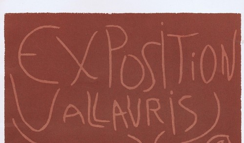Pablo Picasso, Exposition Vallauris 1963 Vintage Poster offset Lithograph 1964 - Picture 2 of 3