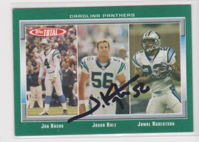 JASON KYLE CAROLINA PANTHERS 2006 TOPPS TOTAL #403 ARIZONA