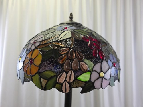 LÁMPARAS DE PIE ARTESANALES ESTILO TIFFANY VITRAL PERFECTO REGALO DE NAVIDAD - Imagen 15 de 23