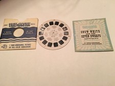 Vintage View Master One Reel Snow White The Seven Dwarfs FT 4