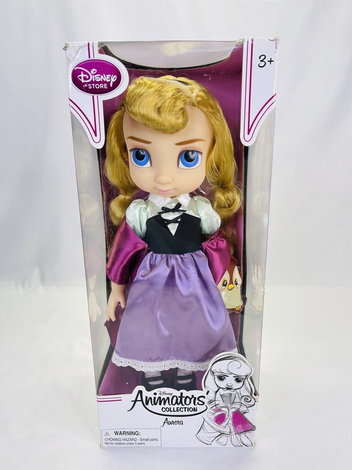 Disney Store Animators Collection 16" Toddler Doll Princess Aurora Series 1 NIB