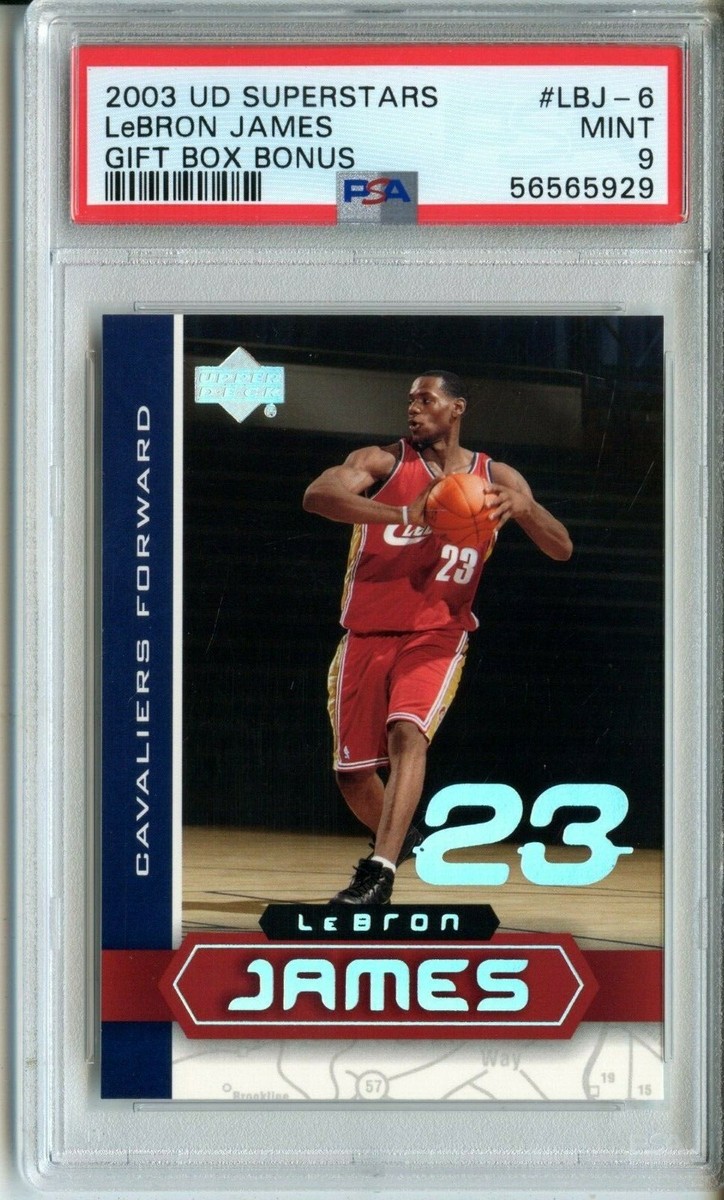 2003 Upper Deck Superstars #6 LeBron James Rookie Gift Box