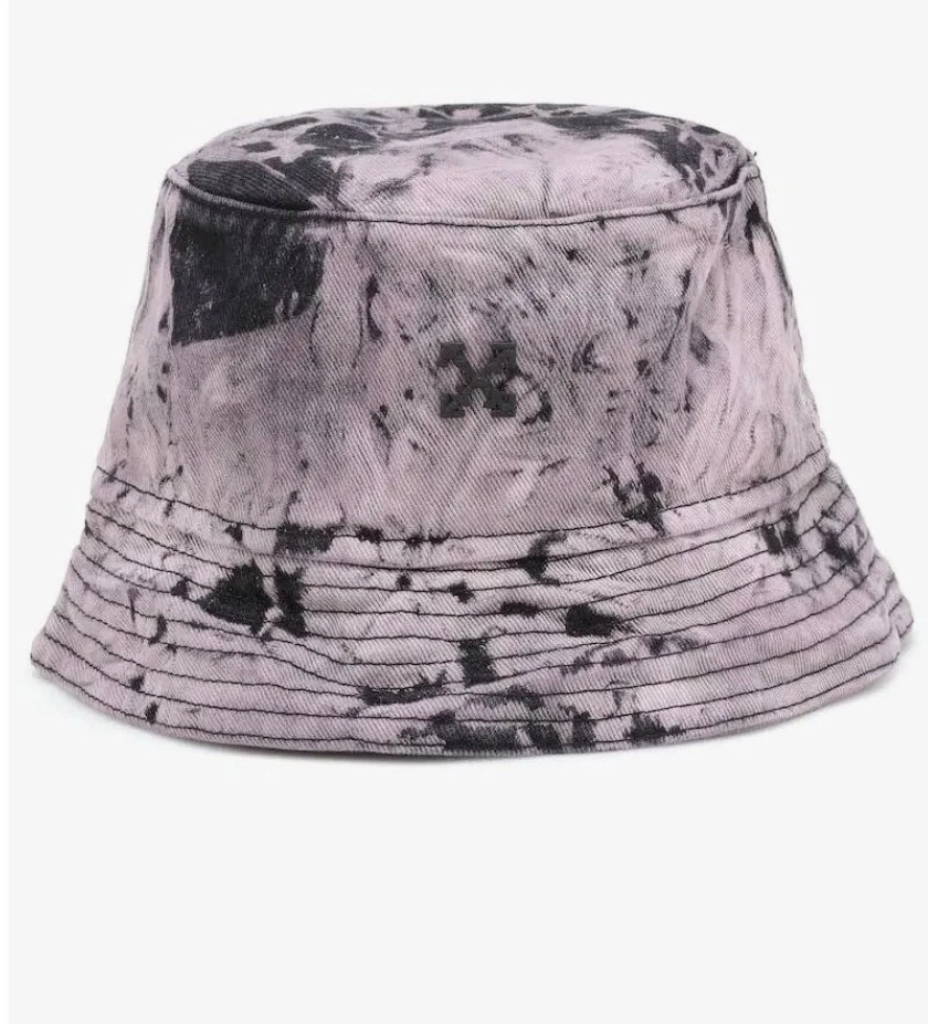 OFF-WHITE Black/Multi TIE-DYE Cotton Denim LOGO HARDWARE Retro