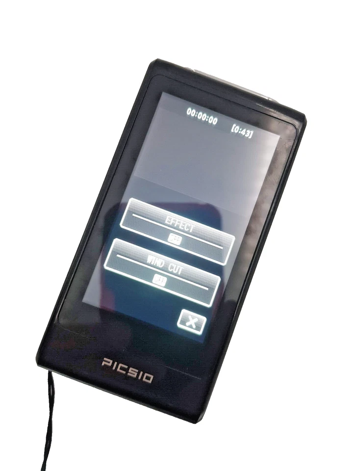 JVC GC-FM2 PICSIO HD Memory Camera Portable Pocket Video Camcorder GC-FM2BE Blac - Image 4 of 4