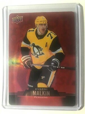 2020-21 Upper Deck Tim Hortons Red Die Cut #DC-27 Evgeni Malkin Pittsburgh Pengu