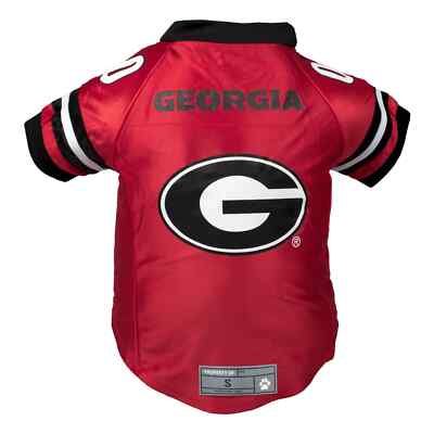 GEORGIA BULLDOGS DOG CAT PREMIUM JERSEY DAZZLE FABRIC CHOOSE SIZE