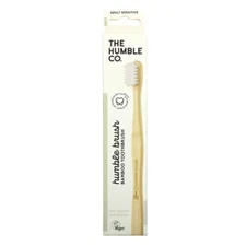 Sensitive Adult Bamboo Toothbrush White 1 Count By The Humble Co