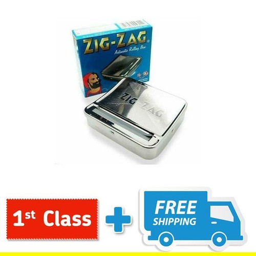 Zig Zag TIN Automatic Cigarette Tobacco Rolling Machine Box ZigZag Roller Roll - Picture 6 of 7