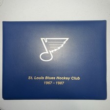 1967-1987 St. Louis Blues NHL Hockey Team Photo Folio Hull Federko Gilmour EUC
